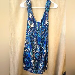 Womens Floral Pasley Tank Top Dress
